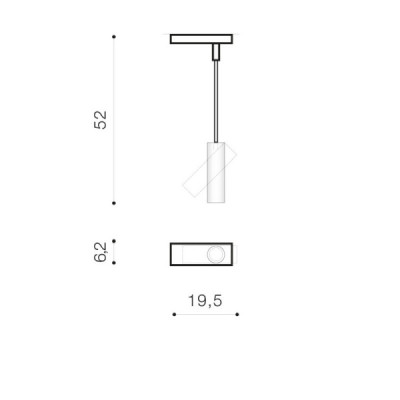 Lens square bk/bk - Azzardo