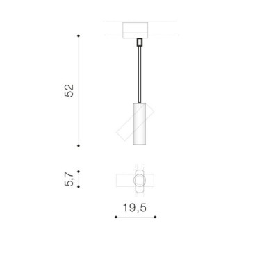 Lens track 3line gu10 bk/bk - Azzardo