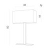 Martens table white - Azzardo