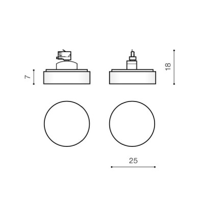 Mikka track 3line 24w 3000k bk - Azzardo