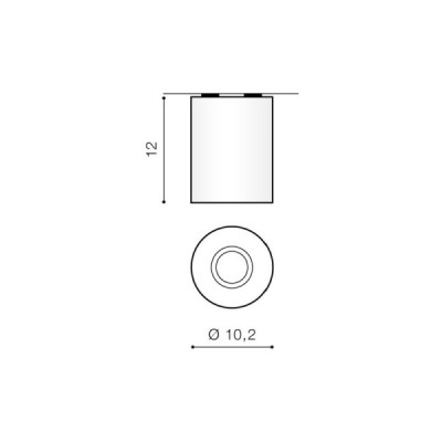 Neos 1 bk/ch plafon - Azzardo