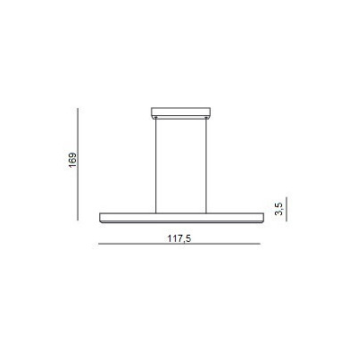 Olivier 120 3000k dimm 10w+40w bk - Azzardo