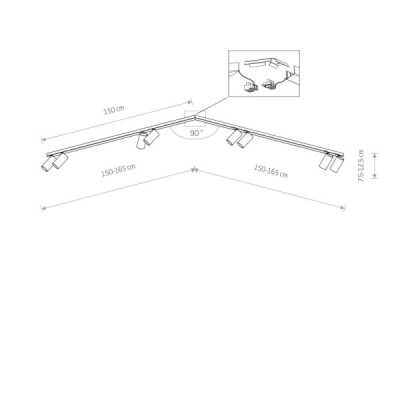 Nowodvorski MONO CORNER 2x150 7721