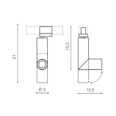 Santos track 3line 12w 3000k bk/bk - Azzardo