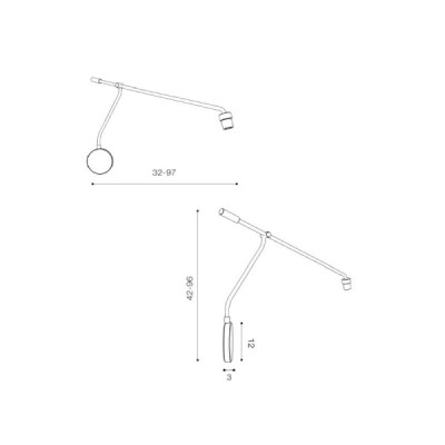 Sevilla lampbody mb5050-ch - Azzardo