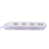 Smart power strip 16a + usb 32a wh - Azzardo