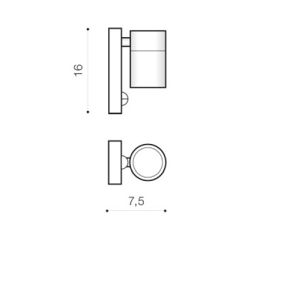 Ulf 1 gu10 wall sensor bk - Azzardo