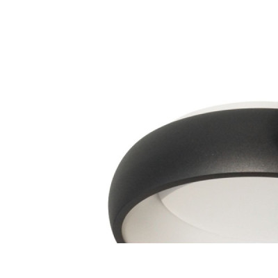 Omega PL 30 CCT - plafon LED czarny do kuchni, do łazienki, na korytarz