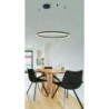 Azzardo Halo Pendant 150 Cct Bk + Remote Control