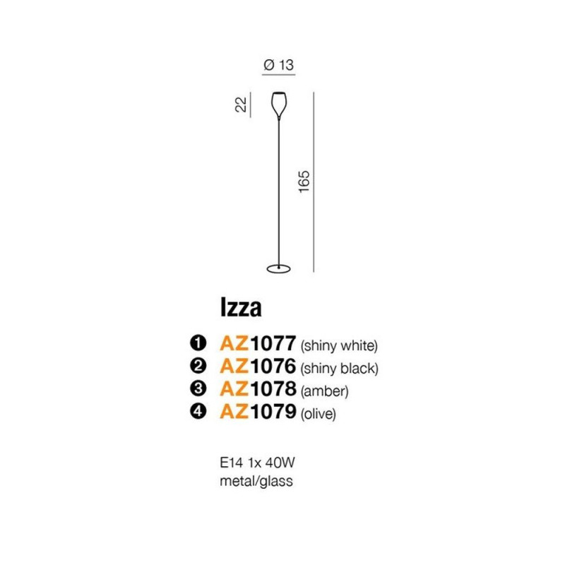 Azzardo Izza Stojaca Black