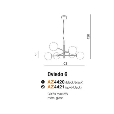 Azzardo Oviedo 6 Bk/bk