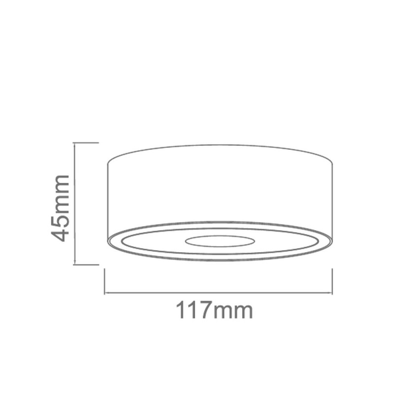 Orlicki Design Neo Nero Slim LED Ufo Cromo