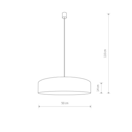 Turda 8946 - lampa wisząca 50 cm